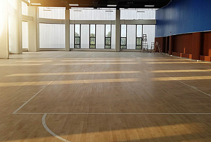 篮球馆运动木地板施工工序可不是儿戏 